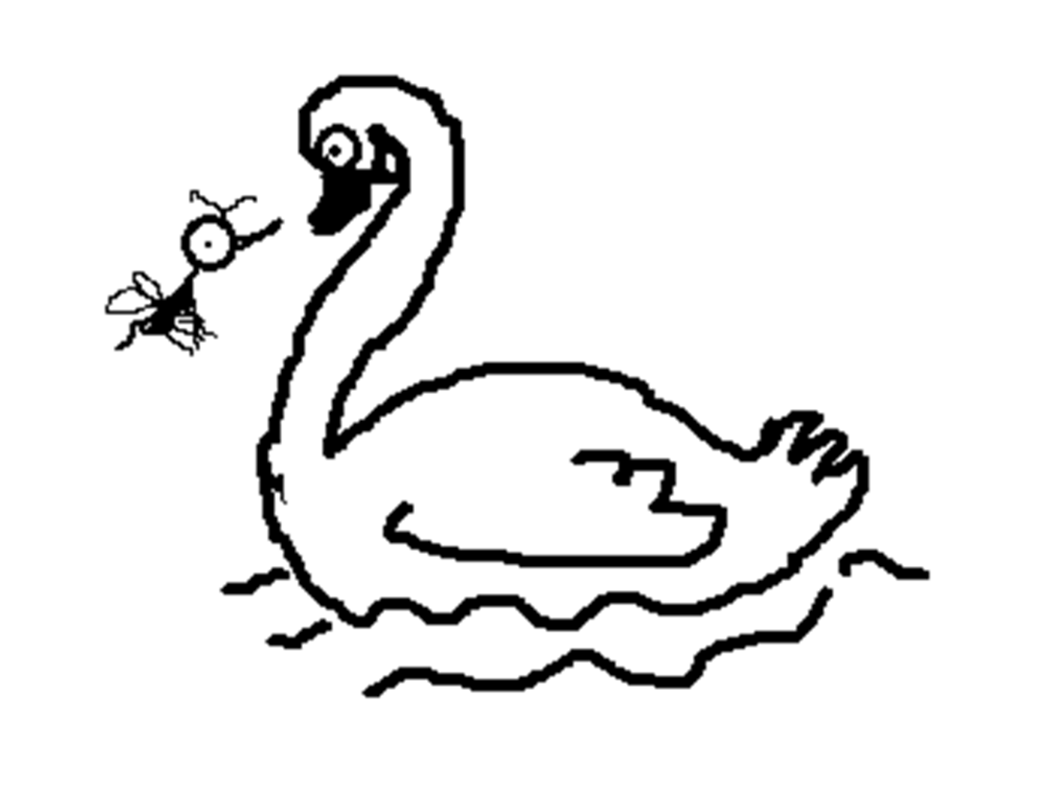 1053x800 Swan By Jayant, Age 6 Kid Cartoonists, By Bob Weber Jr.