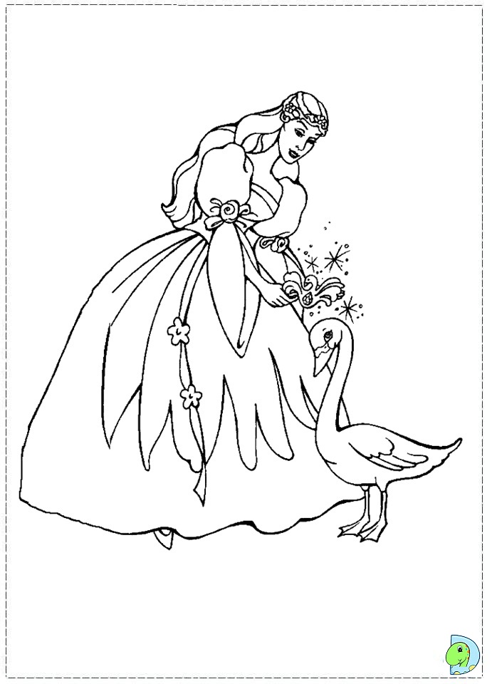 691x960 Barbie Of Swan Lake Coloring Page