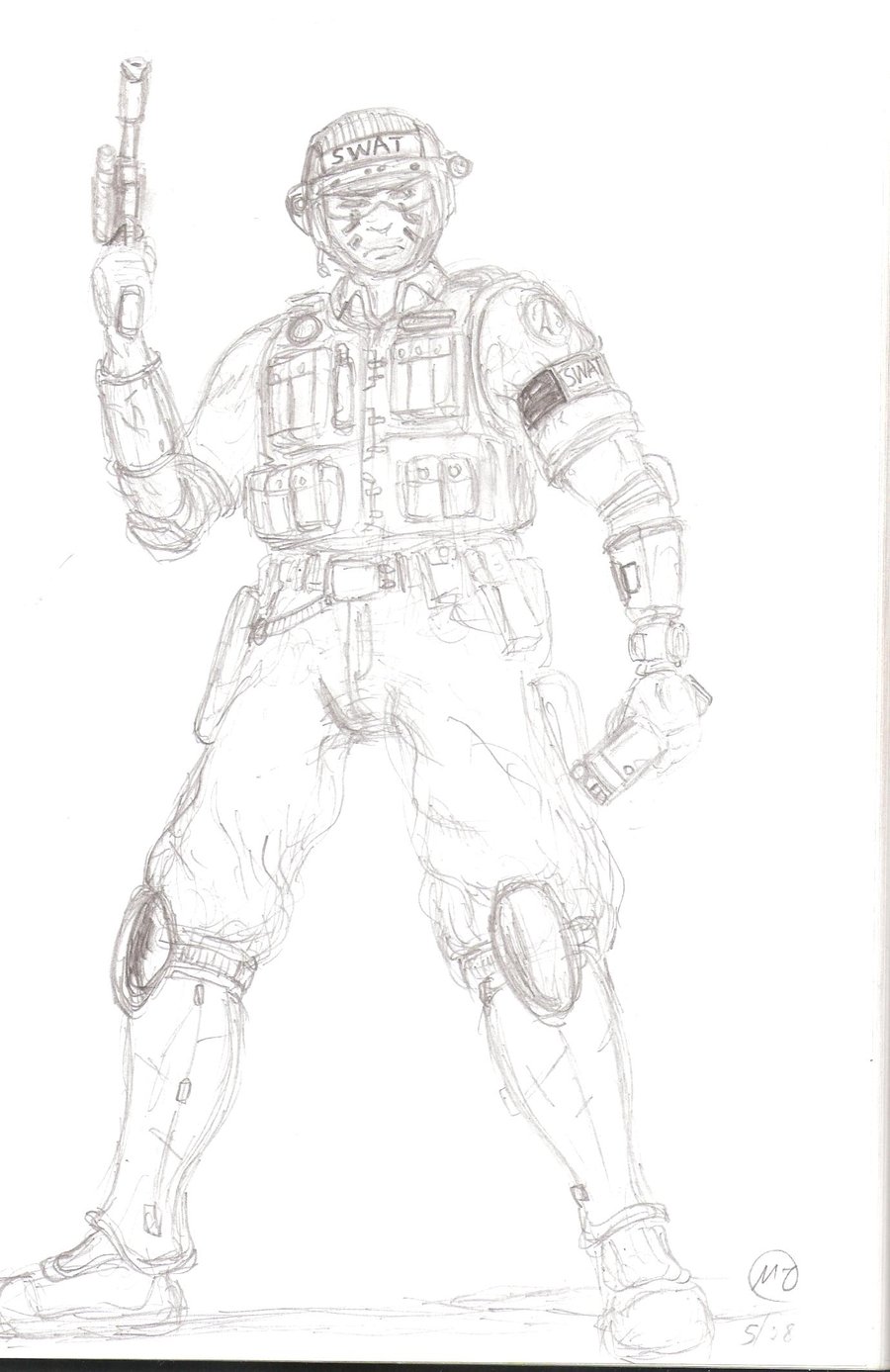 900x1387 Sci Fi Swat Soldier By Anastas2002