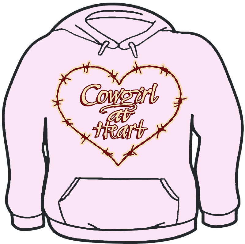 800x796 Cowboy And Cowgirl Hooded Sweatshirt