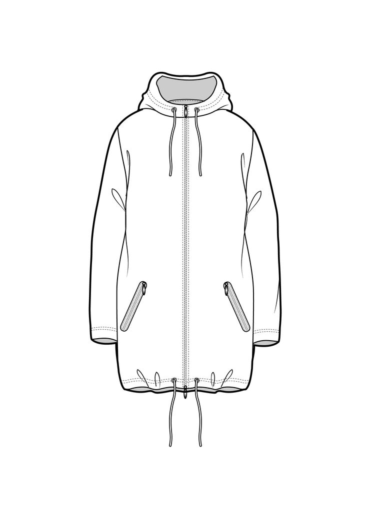 736x1043 Hoodie Sketch Tech Pack