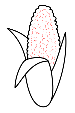 300x450 Drawing Cartoon Corn