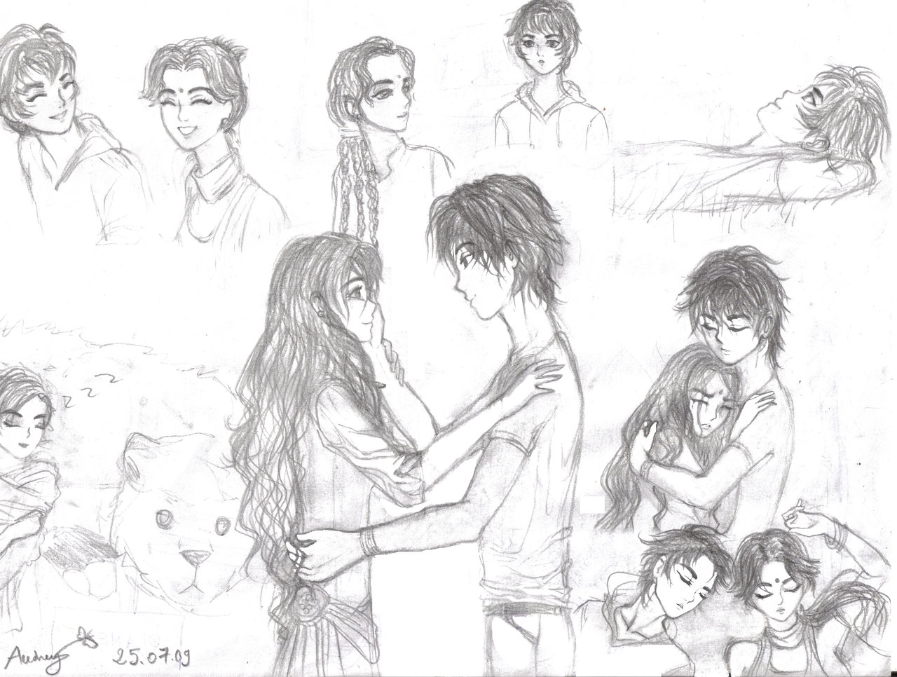 1280x966 New Cute Couple Sketch Cute Couplesweetvenom94