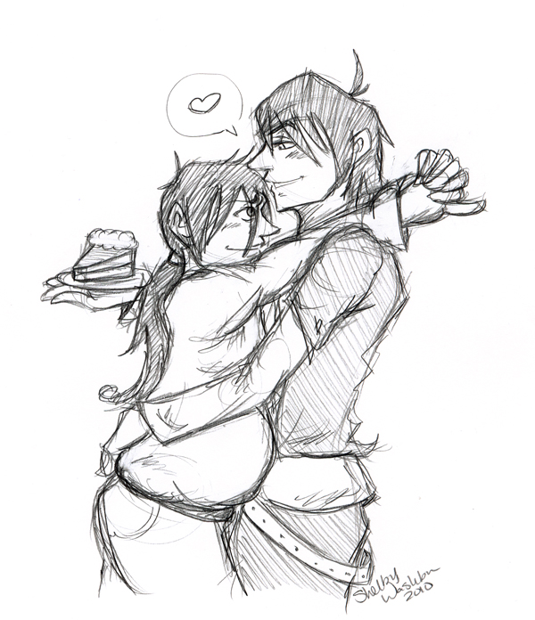 600x696 Sweet Couple By Iwantmyanime