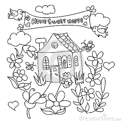 400x400 Home Sweet Home Drawing Christmas Ideas,
