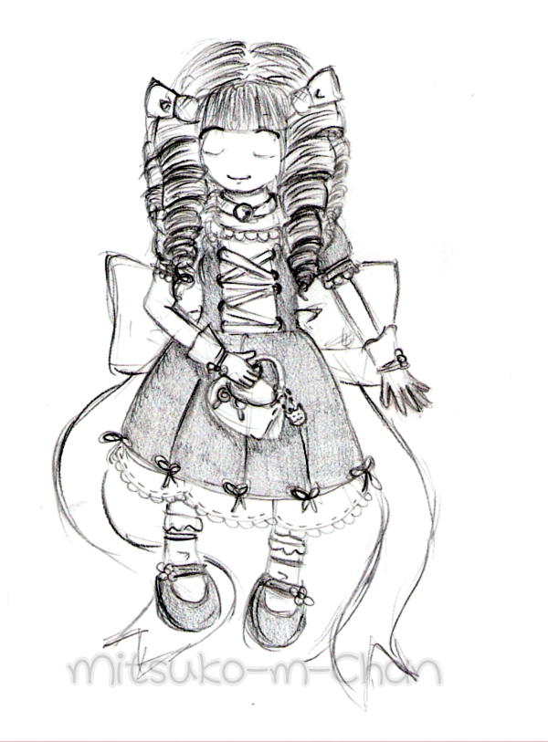 600x813 Sketch Chibi Sweet Lolita By Mitsuko M Chan