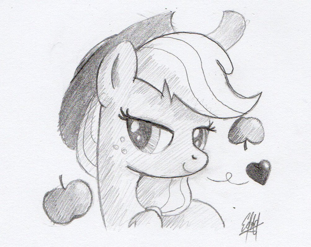 1003x796 Sweet Apple (Drawing) By Rapiddash189