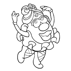 230x230 Miss Potato Head Coloring Sheet Mrs Potato Head Printable Coloring