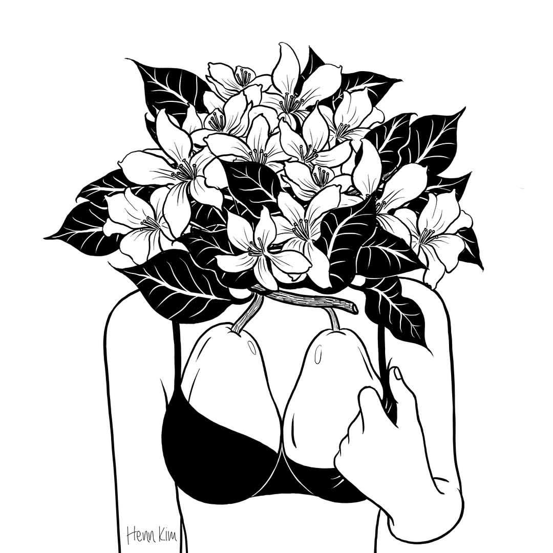 1080x1080 Sweet Pair By Henn Kim Go Get Art Print Draws