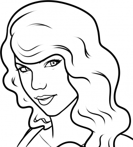 274x302 How Draw Taylor Swift Easy Step 7 Art How