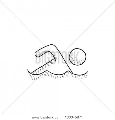 450x470 Swimmer Vector Sketch Icon Vector Amp Photo Bigstock