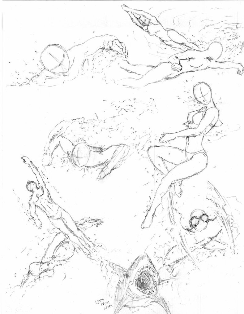 789x1013 Swimming Poses By Shinsengumi77