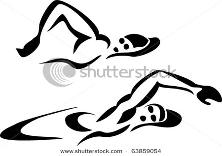450x317 Art Picture Of A Freestyle Swimmer Swimming