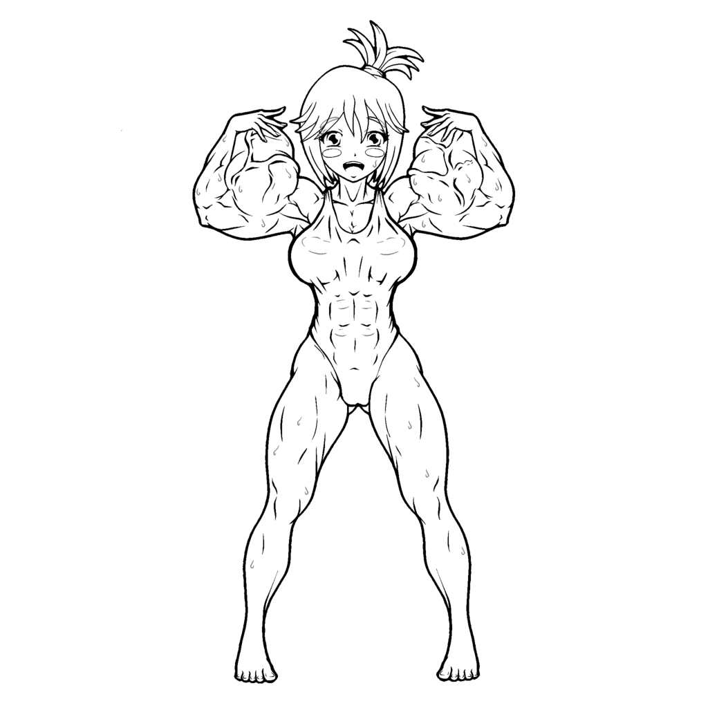 1024x1024 S Swimmer Girl