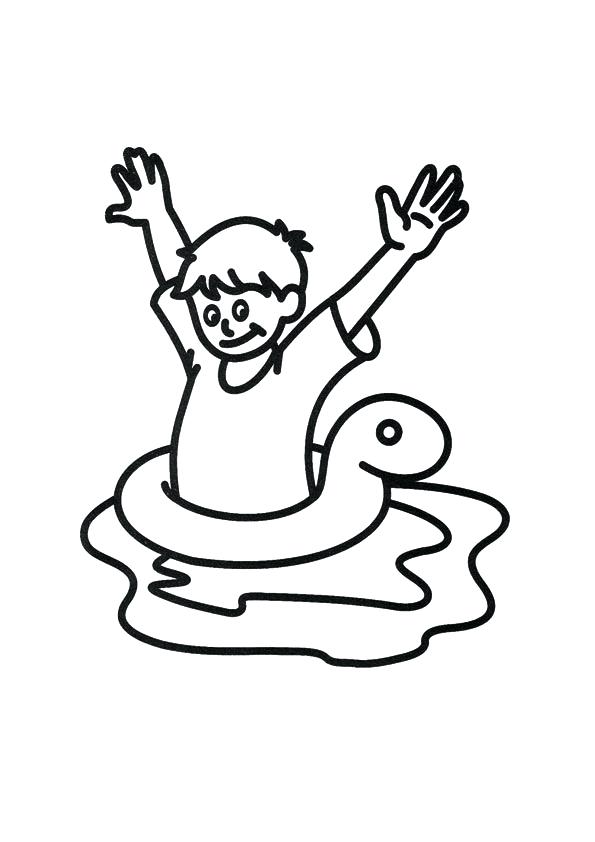 595x842 Swimming Coloring Page Synthesis.site