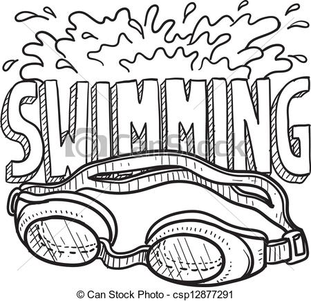 450x435 Swimming Goggles Clip Art