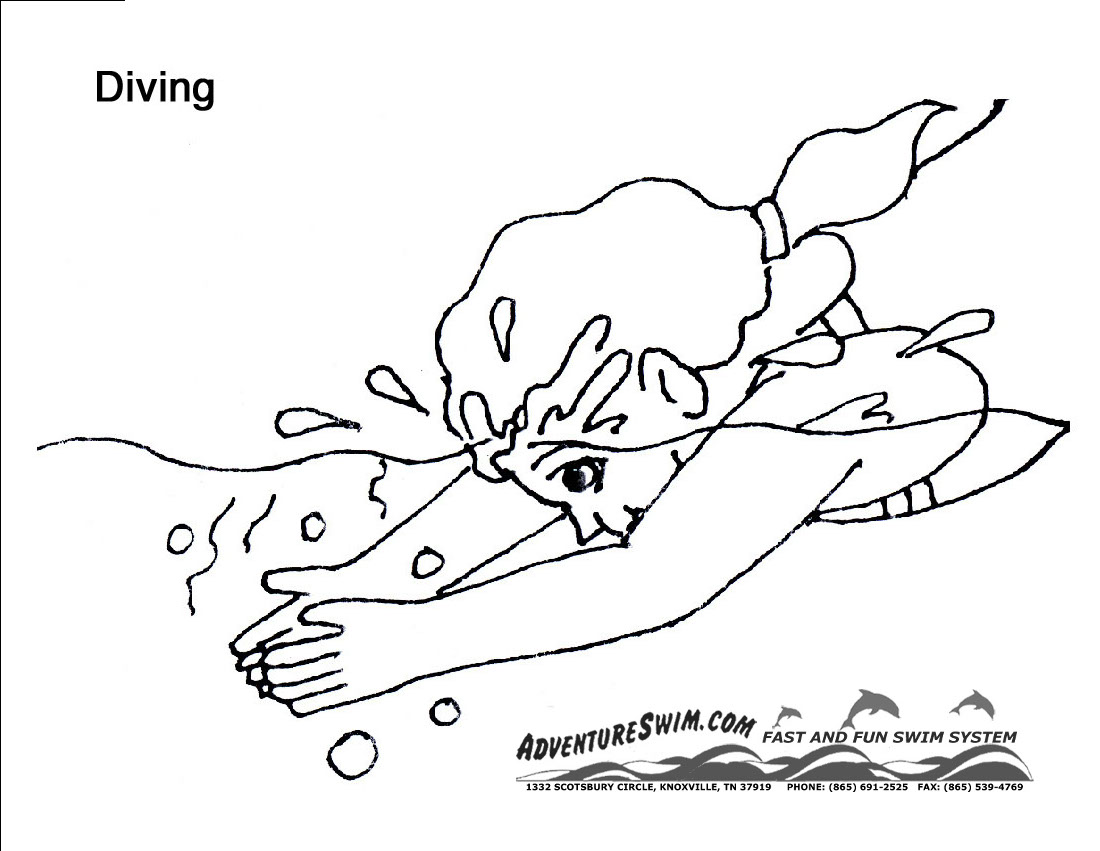 1100x851 Adventure Swim Coloring Pages At Swimming