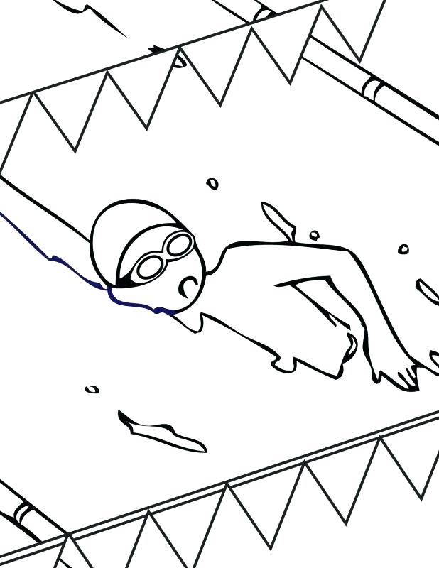 618x800 Swimming Pool Coloring Pages Swimming Charming Coloring Pages