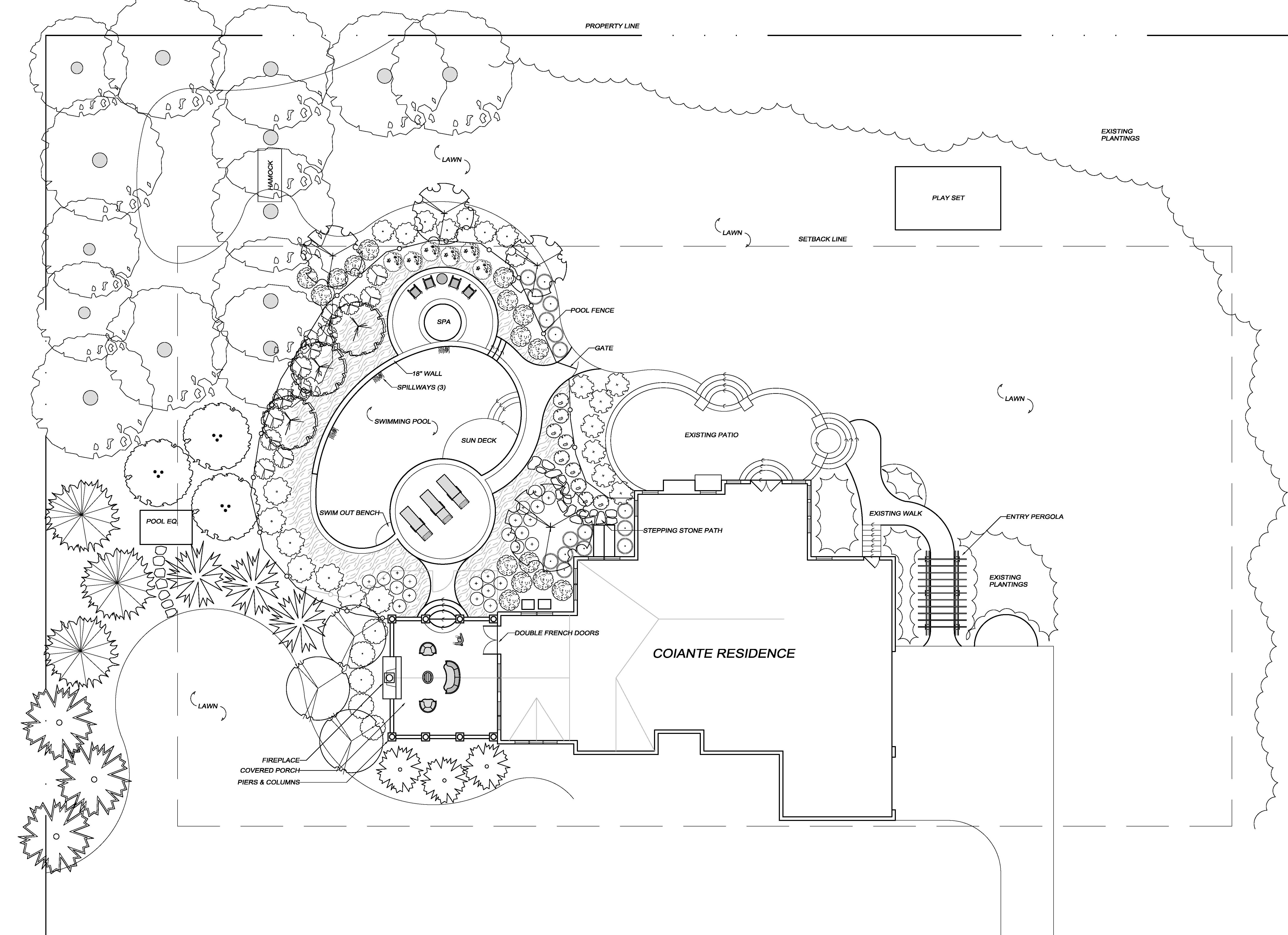 6109x4435 Landscape Plans For Swimming Pool Project Landscape Plans