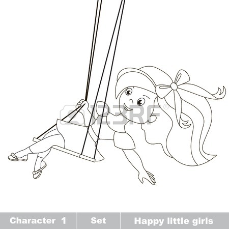 450x450 Cartoon Character Kid Set. Summer Outdoor Hobby Games For Children