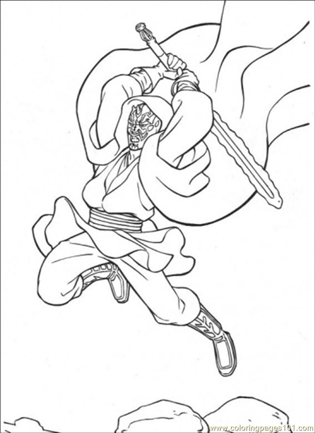 650x893 Swings The Sword Coloring Page