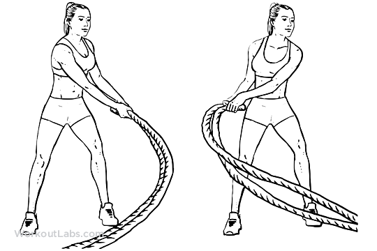 540x360 Battle Rope Side To Side Swings Workoutlabs