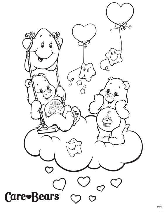 565x722 Care Bears Colour Swing Set Treehouse