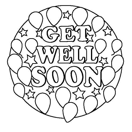 560x560 Get Well Soon Coloring Page Clipart Panda