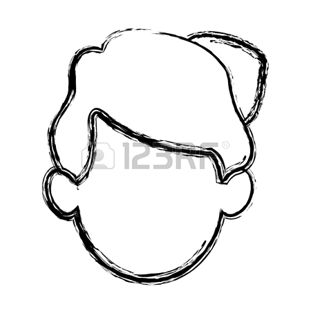 450x450 Silhouette Drawing Of Faceless Half Body Woman With T Shirt