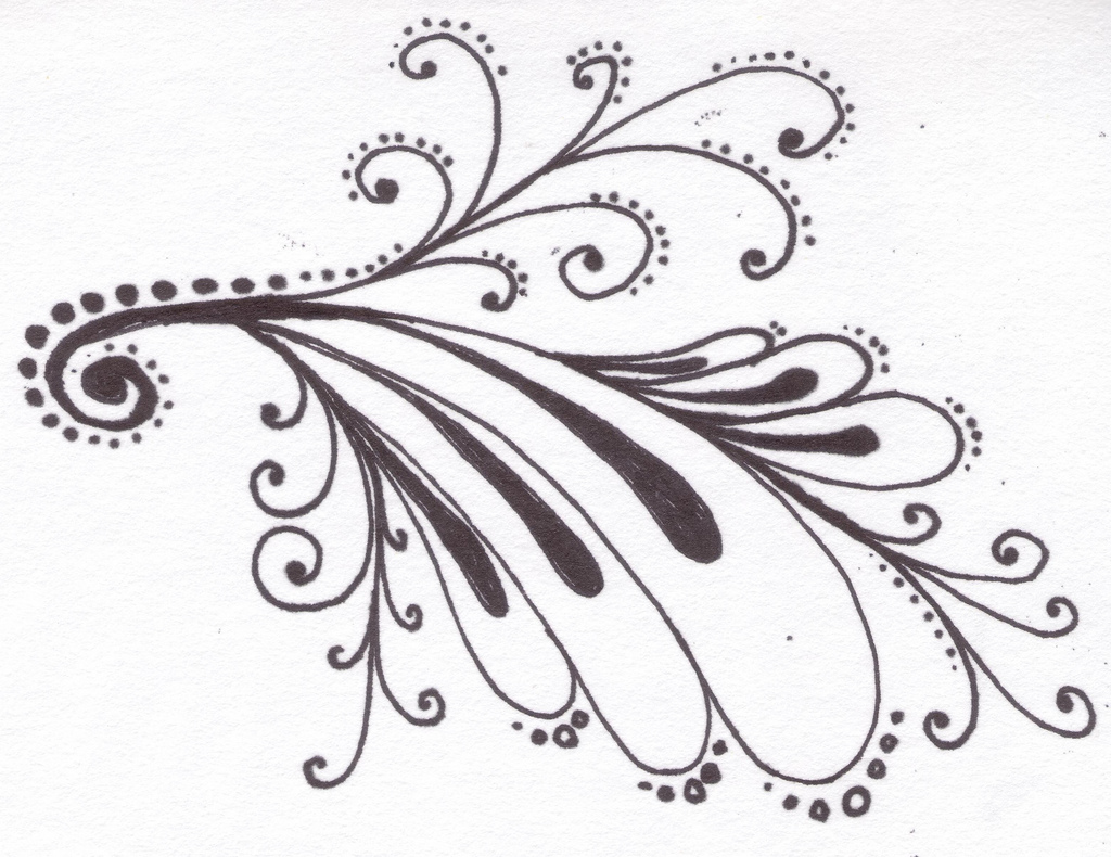 1024x790 Doodle Drawing 10 Swirls And Curls, The Mainstay Of Any