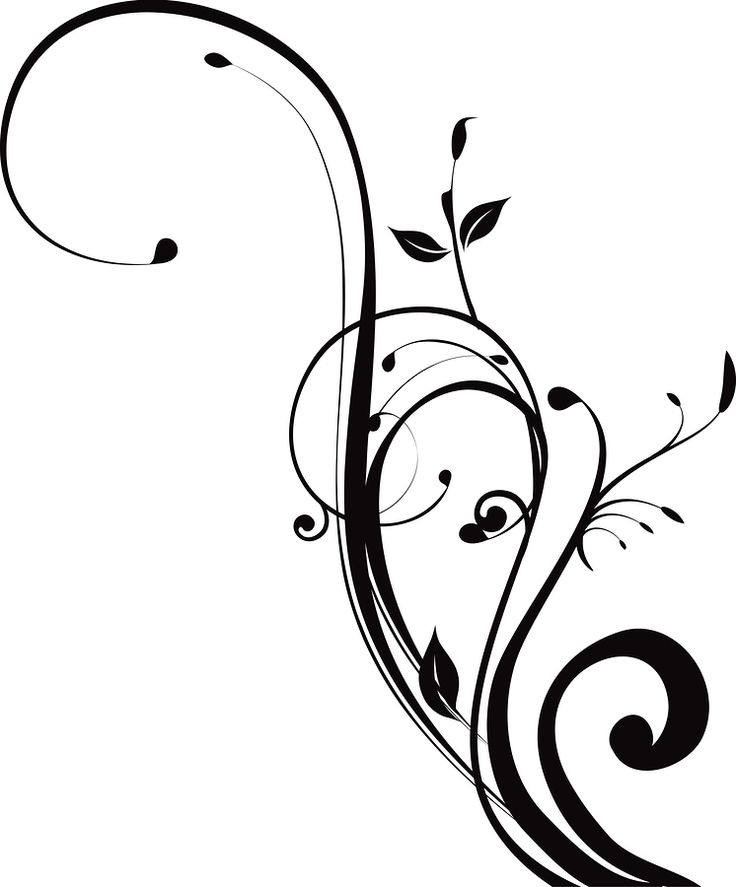 736x887 Drawn Swirl Clip Art
