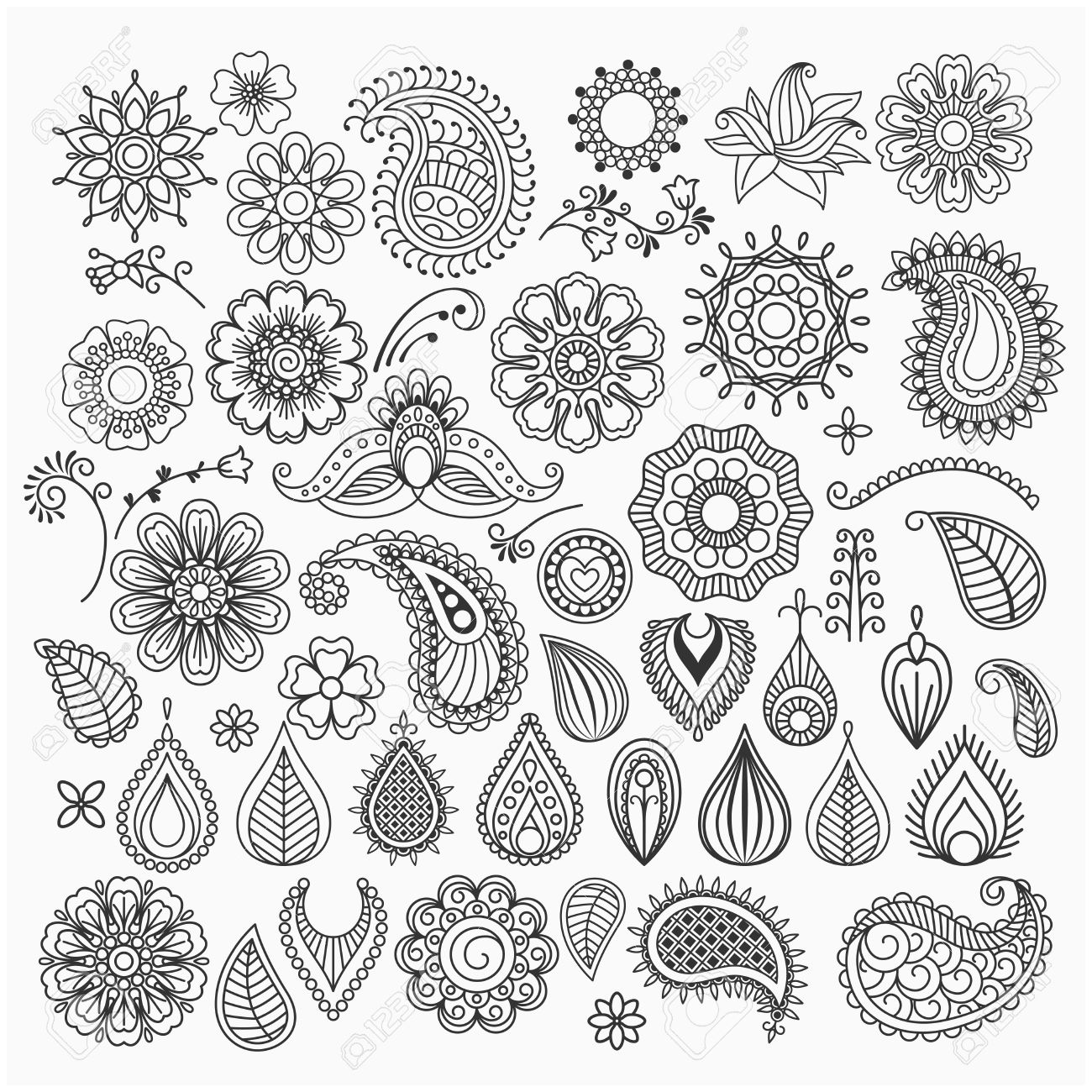 1300x1300 Drawn Swirl Doodle