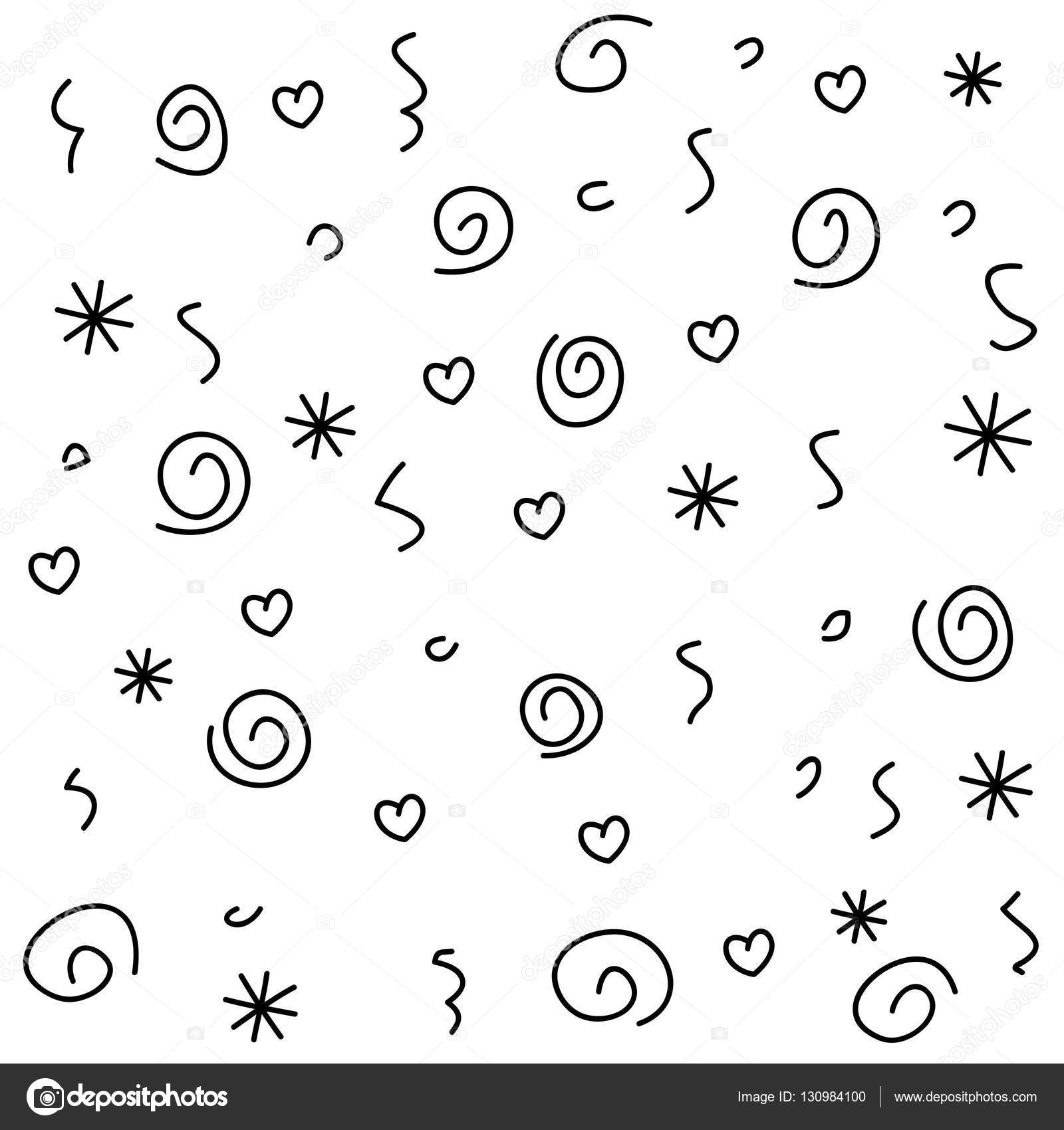 1600x1700 Geometric Pattern With Stars, Swirls And Hearts. Holiday Doodle
