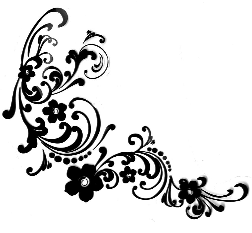 1000x922 Hd Wedding Flourish Drawing