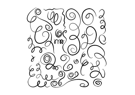 570x404 27 Line Art Swirls And Squiggles Images Digital Clipart