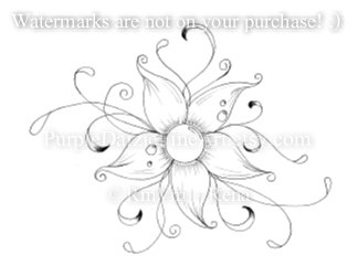 324x250 Adult Coloring Page Printable Colouring Page Swirly Flower