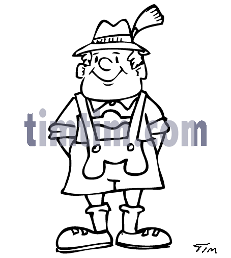 454x506 Free Drawing Of A Swiss Man Bw From The Category Holidays Tourism