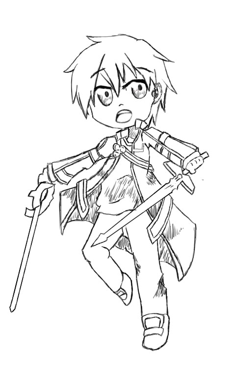 475x775 Kirito Fanart Sword Art Online (Chibispeed Art Edition!)