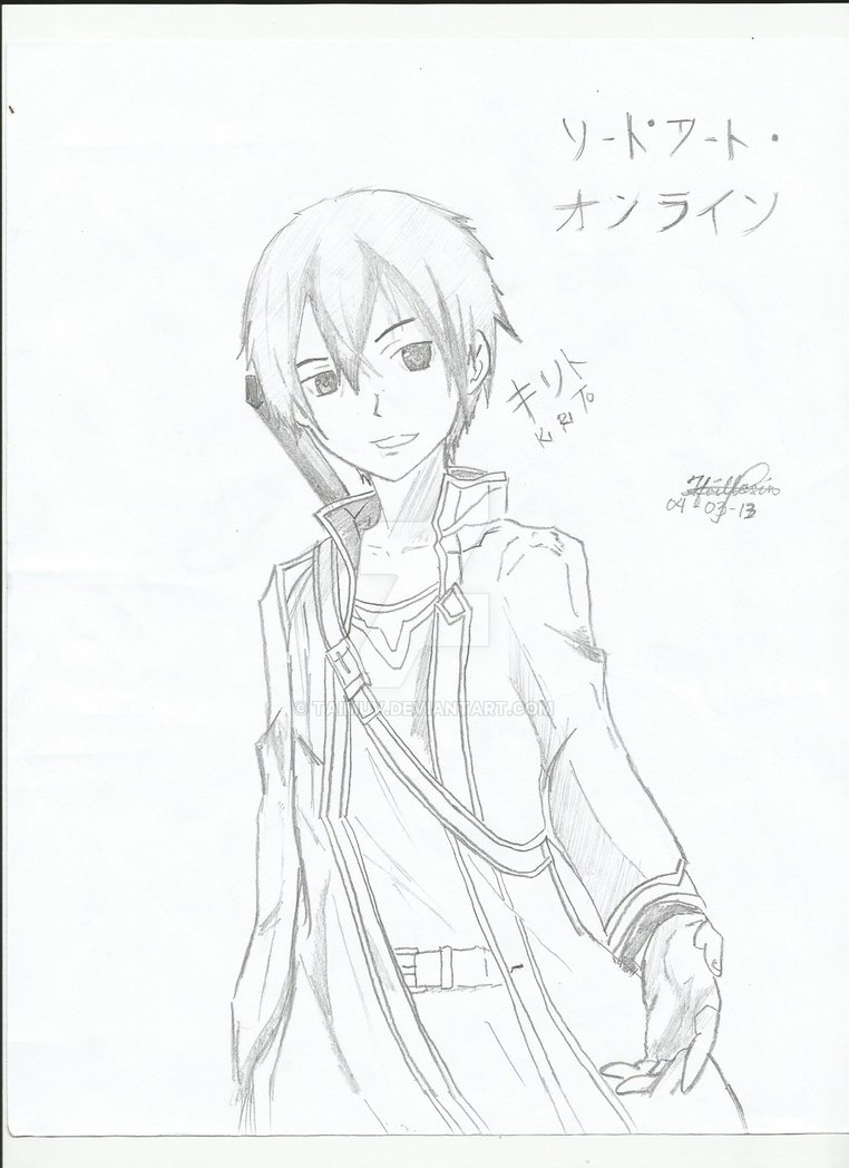 762x1048 Sword Artline Kirito By Taimuv