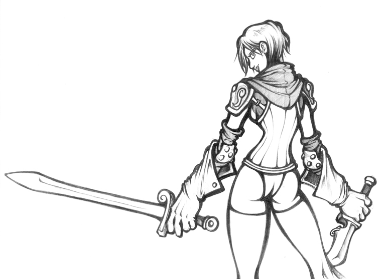 769x557 Hot Sword Girl By Randomfellow