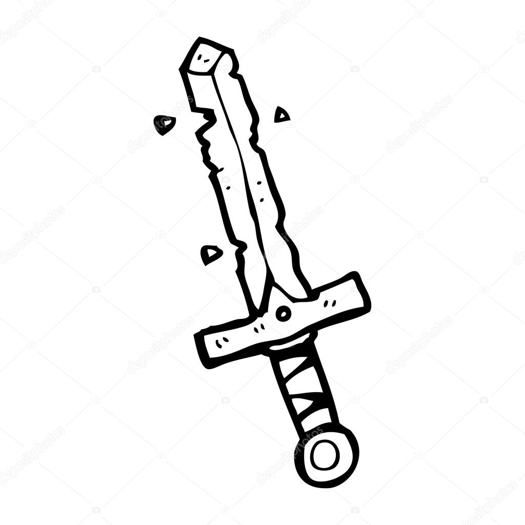 1024x1024 Old Sword Drawing Stock Vector Lineartestpilot