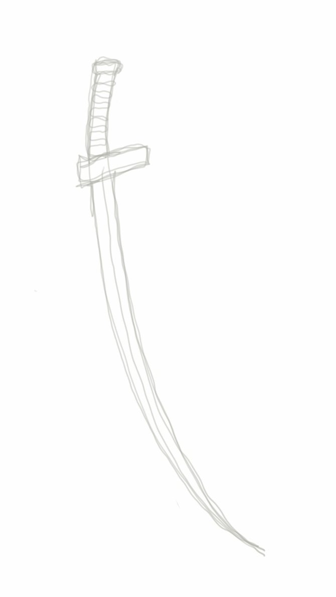 670x1191e Line Sword Drawing By Shade166