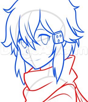 290x336 How To Draw Sinon From Sword Art Online 2, Step By Step, Anime