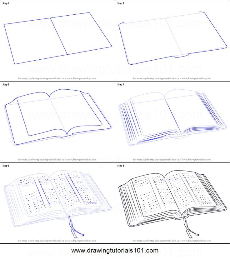 736x829 How To Draw An Open Book Printable Step By Step Drawing Sheet