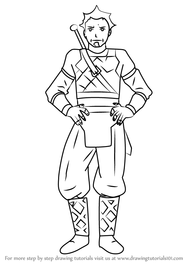 598x844 Learn How To Draw Kibaou From Sword Art Online (Sword Art Online