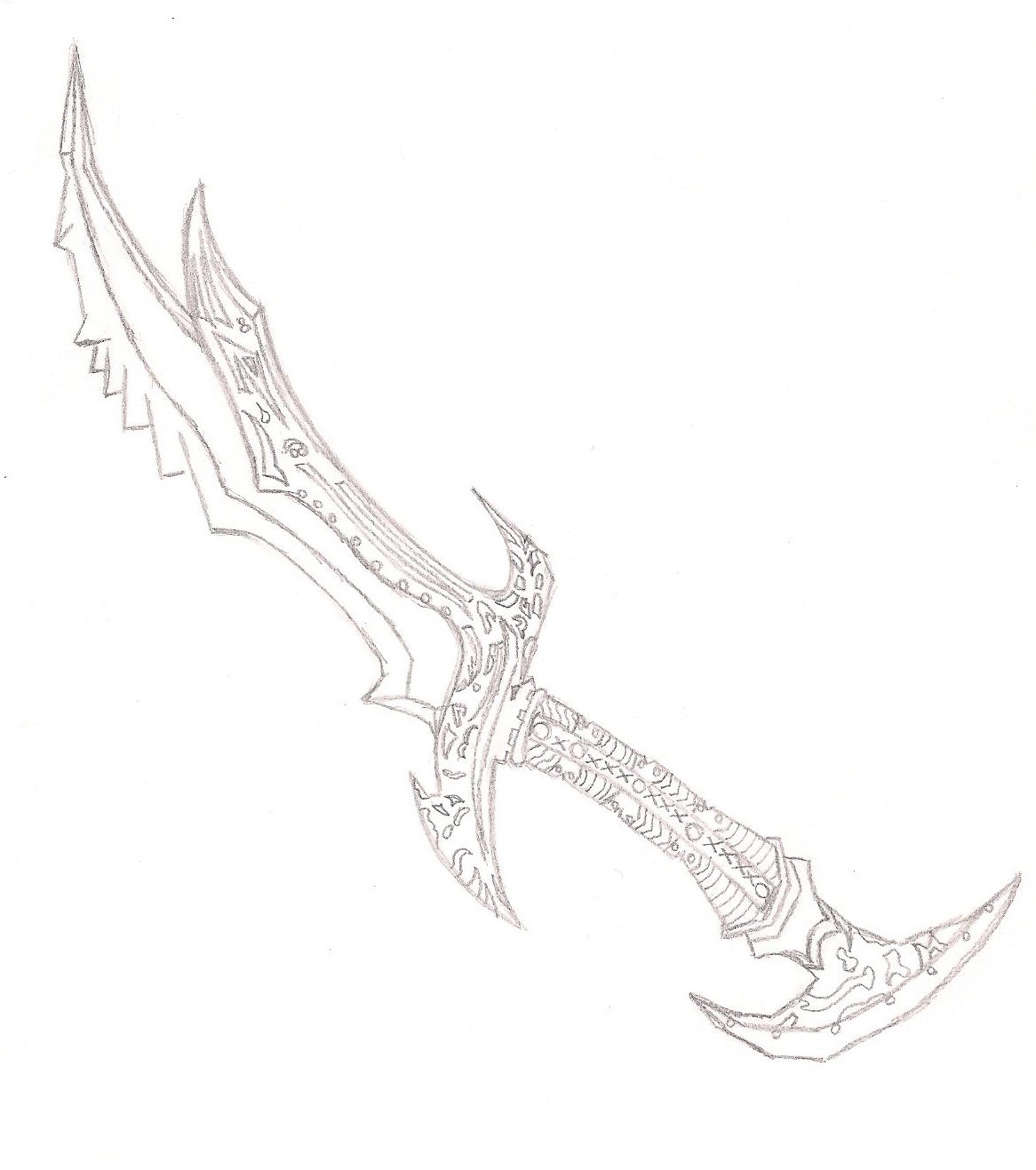 1166x1317 Daedric Sword (Skyrim) By Failedxexperimentx13