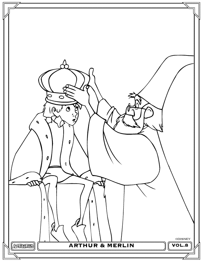 660x847 The Sword In The Stone Coloring Pages