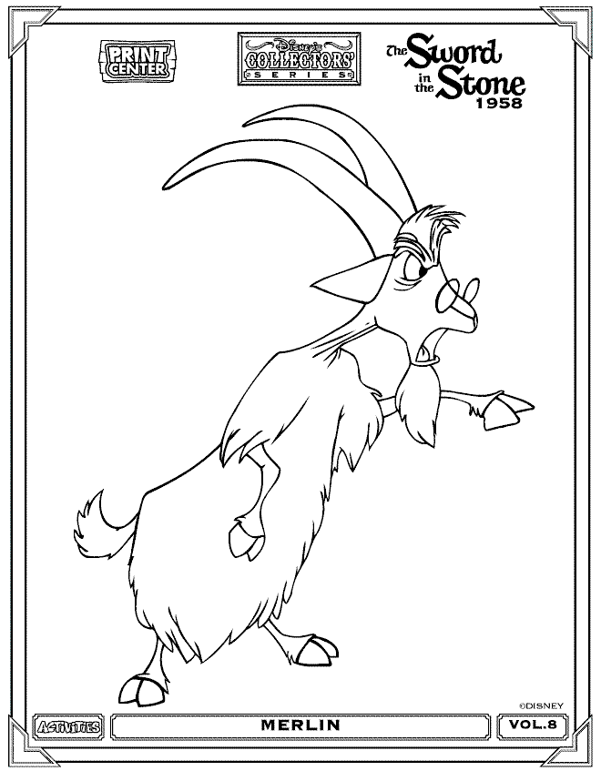 660x847 The Sword In The Stone Color Page, Disney Coloring Pages, Color