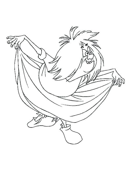 504x647 Disney Villains Coloring Pages The Sword In The Stone Color Page