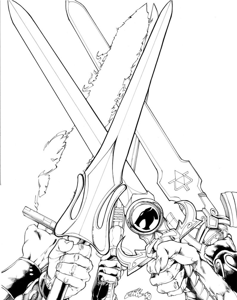 795x1006 Five Swords By Inker Guy